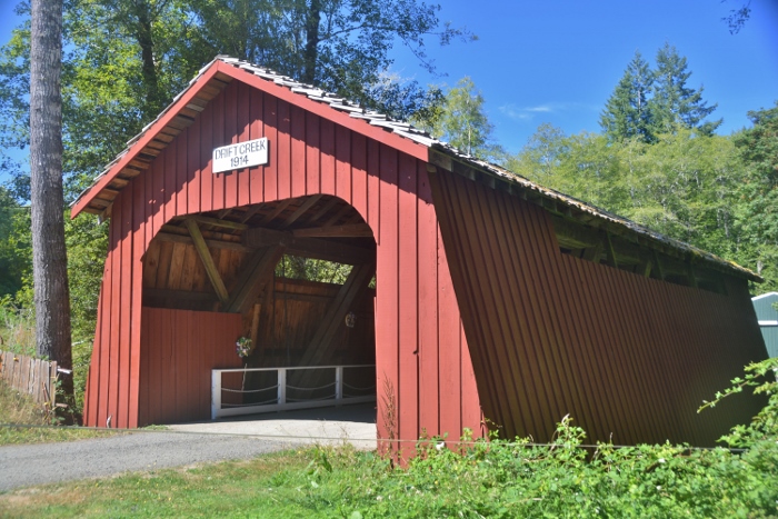 red covered bridge